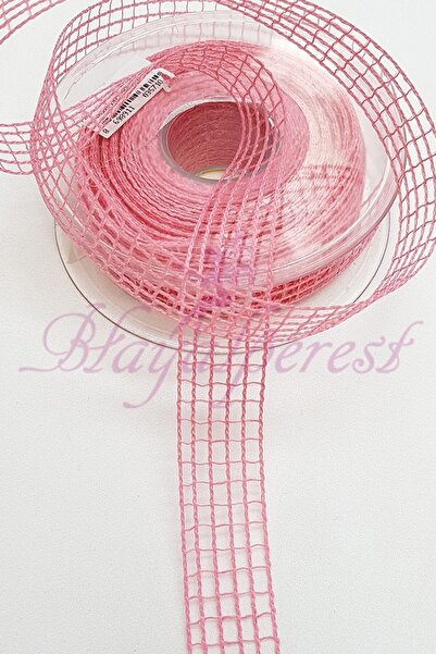 Limelia Panglică roz din plasă 2,5 cm