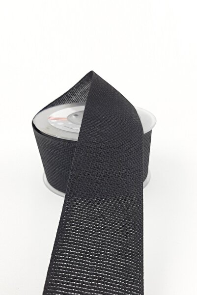 Limelia Panglică neagră pentru punct de cruce 50 mm 10 mt