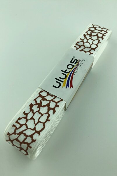 Limelia Model crem gri cu imprimeu Panglică din satin 2,5 cm