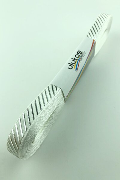 Limelia Panglică din argint cu folie de argint cu imprimeu satinată 1 cm