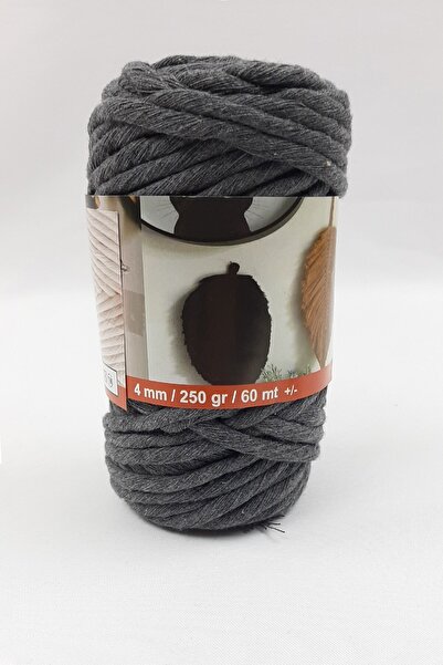 Limelia Σκούρο γκρι κορδόνι για πλέξιμο