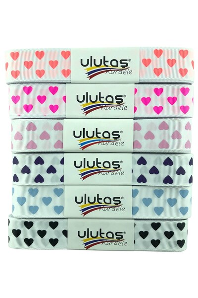 Limelia Panglică imprimată cu inimă grosgrain