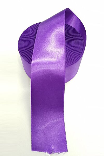 Limelia Panglică din satin de culoare violet 6 cm