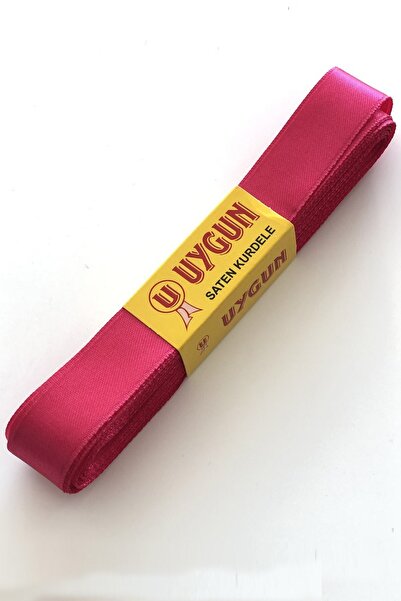 Limelia Panglică din satin de culoare fucsia 2 cm