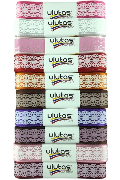 Limelia Panglică din satin cu model 2,5 cm