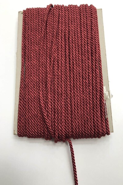 Limelia Κορδόνι Βουργουνδίας 3 mm 1 μέτρο