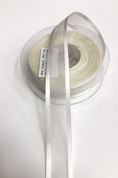 Limelia Panglică din organza de culoare crem