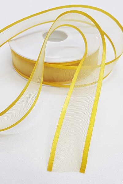 Limelia Κίτρινη Οργάντζα Σατέν Κορδέλα 2,5εκ