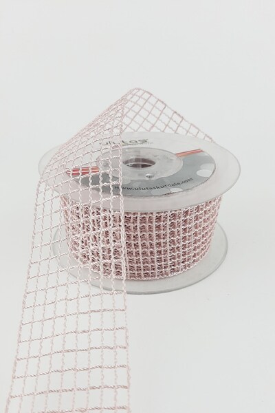 Limelia Panglică din plasă pudră închisă 4 cm 10 m