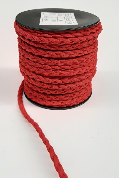 Limelia Snur de tricotat din piele intoarsa rosie