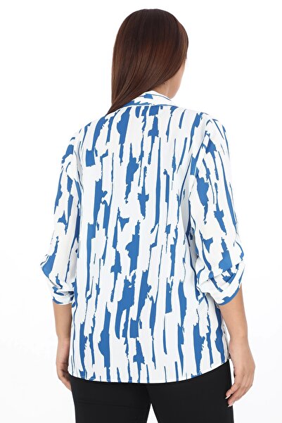 Lady Majestic Dámská košile nadměrné velikosti se vzorem