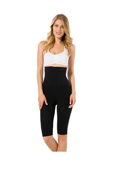 Emay 2015 High Waist Double Butt Lifter Tummy Shaper Long Leg Corset Black