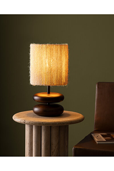 Madame Coco Grace Abajur - Kahve/Bej