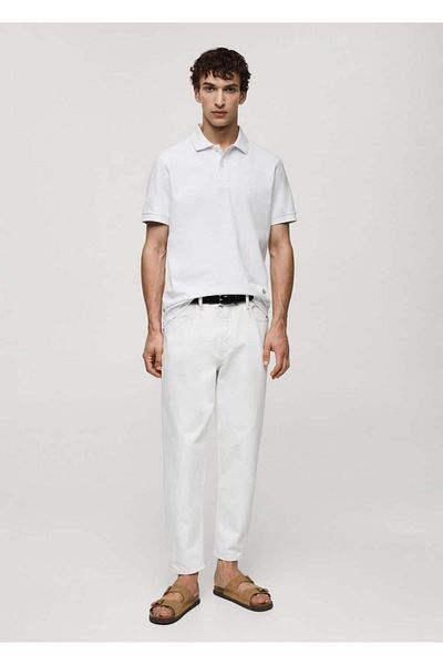 MANGO Man Piqué-Polo aus 100 % Baumwolle