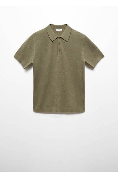 MANGO Man Kısa kollu triko polo gömlek