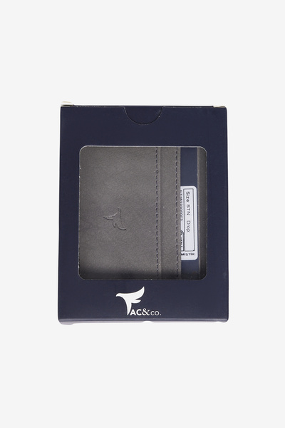 AC&Co / Altınyıldız Classics Men's Anthracite Gift Boxed Card Holder
