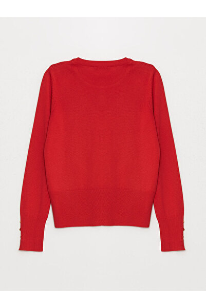 LC Waikiki LCW Bisiklet Yaka Düz Uzun Kollu Kadın Triko Kazak