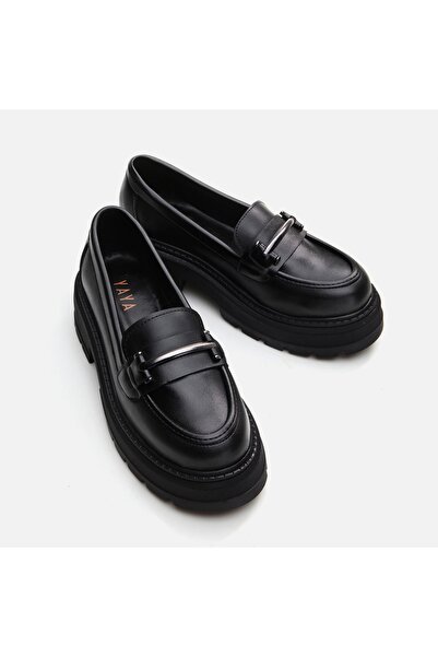 Yaya by Hotiç Siyah Yaya Kadın Loafer