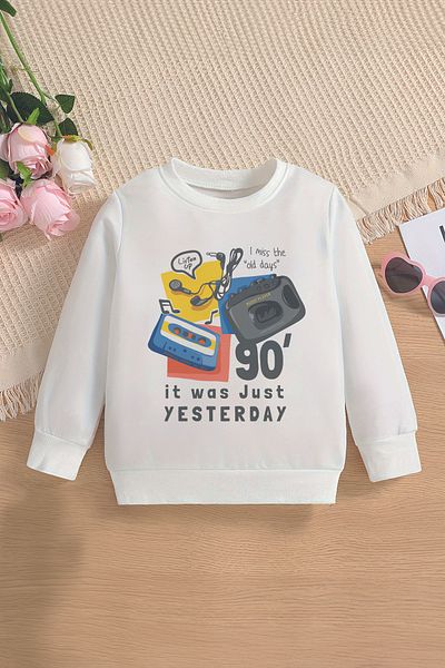 ŞAPKAKİDS Детски суитшърт Premium Oversize Premium - 13092