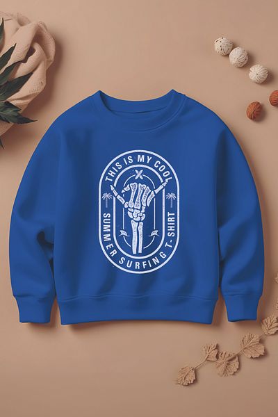 ŞAPKAKİDS Специален дизайн This Is My Cool 3 Thread Oversize Boy Sweatshirt 12363