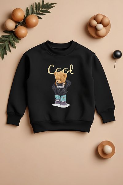 ŞAPKAKİDS Hanorac supradimensionat pentru copii cu imprimeu boho cu design special 11003