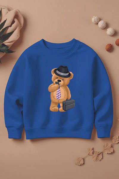 ŞAPKAKİDS Hanorac pentru copii supradimensionat cu imprimeu Boho cu design special 11020