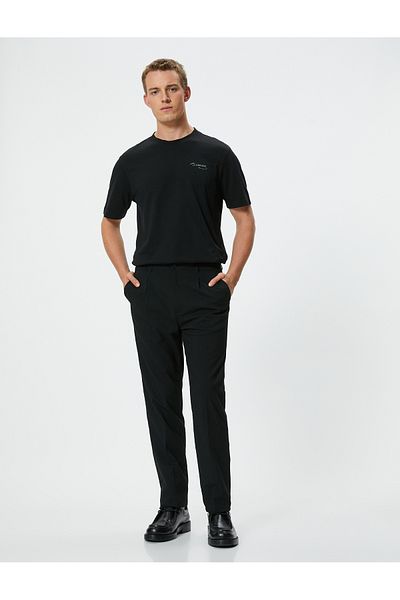 Koton Βαμβακερό κοντομάνικο μπλουζάκι Atatürk - Crew Neck