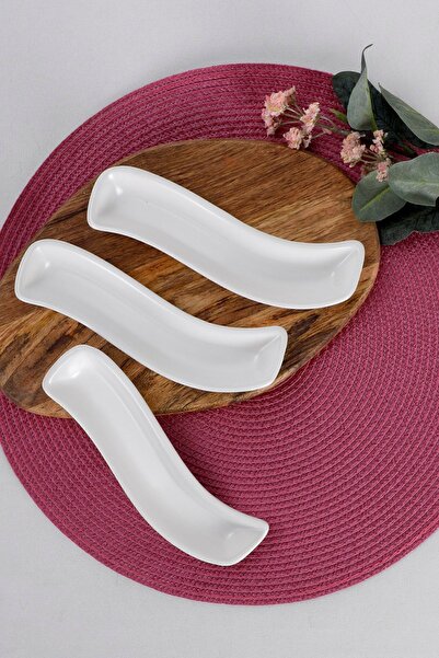 Keramika زيتون أبيض عاجي مطفي 18 سم 3 قطع