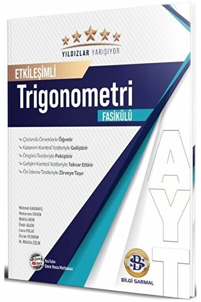 Aydın Yayınları Bilgi Sarmal YKS AYT Trigonometri Yıldızlar Yarışıyor Etkileş...