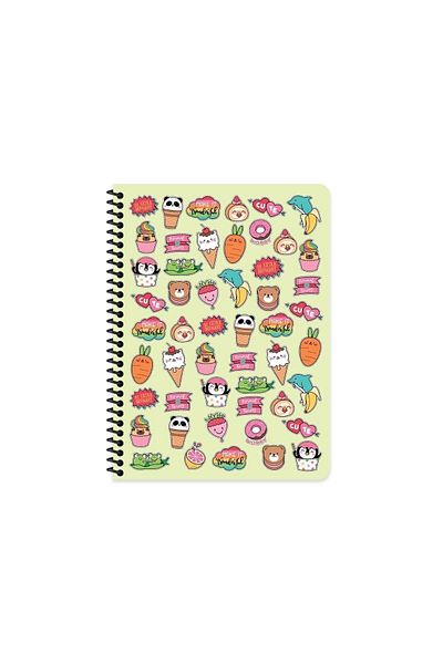 KESKİN COLOR 16.5x22.5 Lined Notebook Sweet Fun - Yellow
