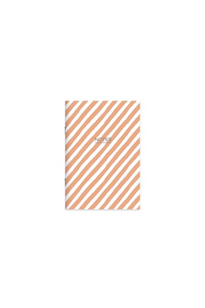 KESKİN COLOR Karton Kapak Hafif Kağıt Defter 4'Lü Set-Toprak (2Çizgili+2Düz) 14*20 24 Yp.