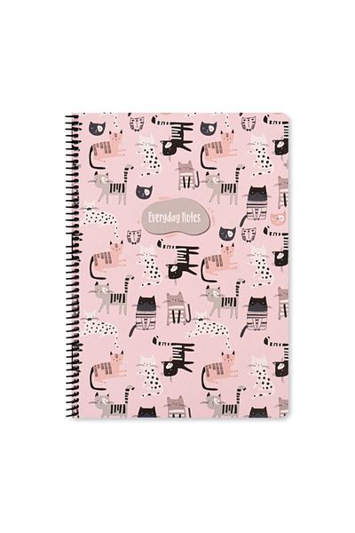 KESKİN COLOR Caiet A4 cu linii cu imprimare Animal Friends