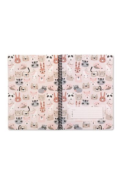KESKİN COLOR A4 Animal Friends Animals Lined Notebook