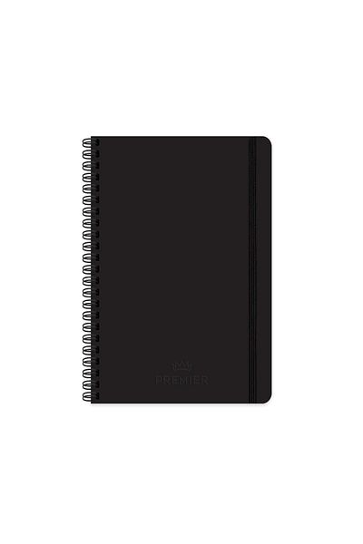 KESKİN COLOR دفتر ملاحظات بريميير حلزوني مقاس 17x24 - أسود