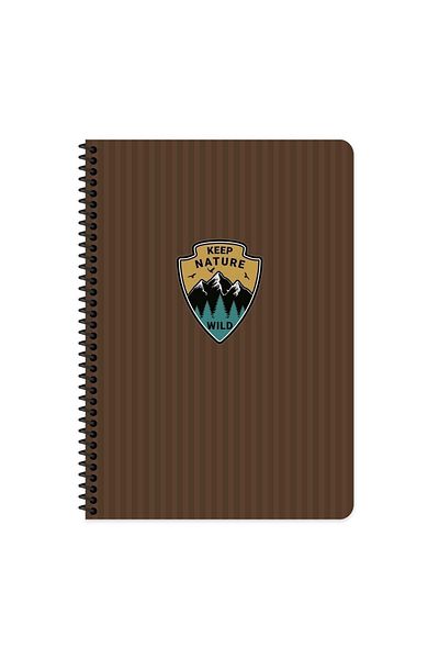 KESKİN COLOR A4 Checkered Notebook Outdoor - Brown