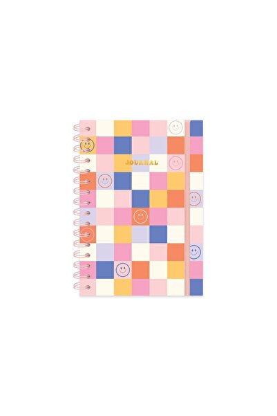 KESKİN COLOR Limited Edition Spiralli Sert Kapak Not Defteri Renkli Dama