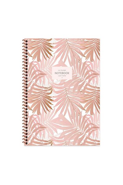 KESKİN COLOR Caiet A4 cu linii La Plume Leaves - Maro