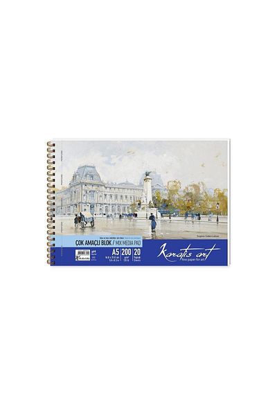 karatis art 200Gr A5 20 YpSpiral Picture Block