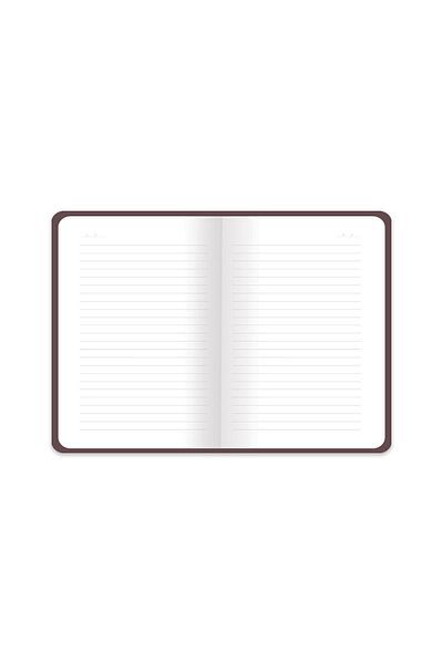 KESKİN COLOR 13.5x19.5 Thermo Leather Lined Hardcover Notebook Vivid - Brown