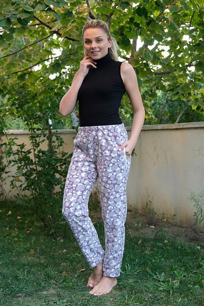 Akbeniz Pijamale Welsoft Fleece pentru damă - Un singur fund 210055
