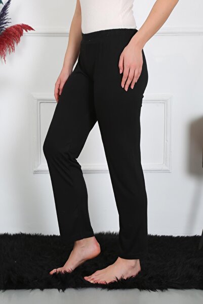 Akbeniz Kadın Pamuk Penye Tek Alt Pijama Siyah 27514