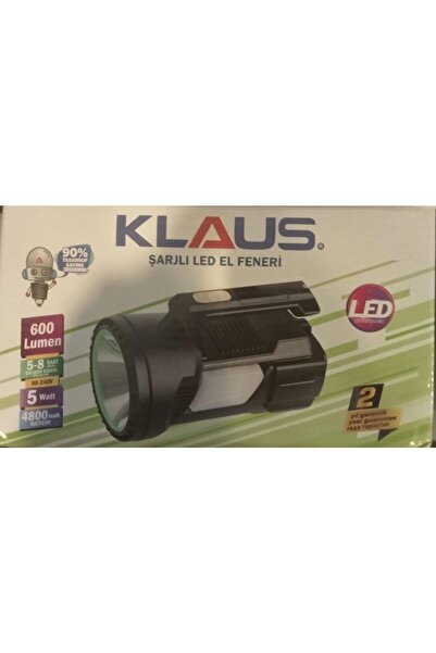 Klaus 5w 600 Lümen Şarjlı El Feneri Ke47715