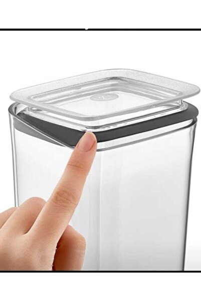 VİP AHMET Vipahmet New Vacuum Square Storage Container Set of 5