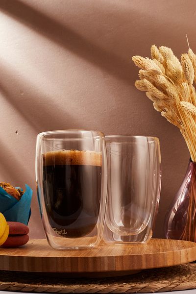Perotti Double Wall 450ml Glass Cup