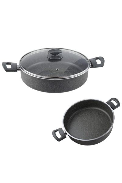Mehtap Gray Granit Karnıyarık Tencere 28 Cm