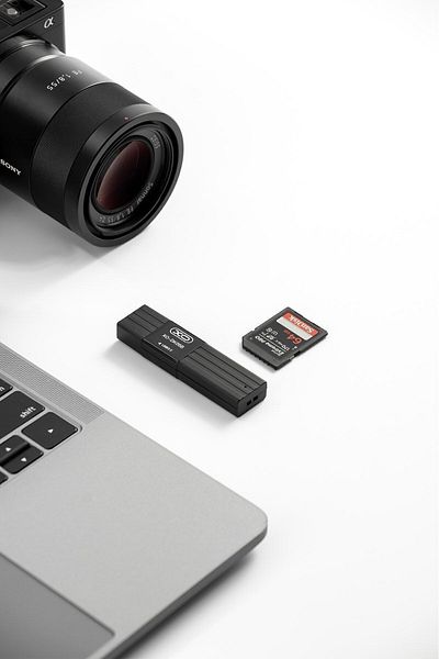 Xo قارئ بطاقات USB3.0، يدعم 2 تيرابايت، قارئ محول بطاقة ذاكرة USB Dk05b