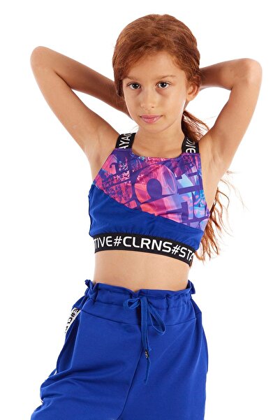 Colorinas Stay Active Tricou sport crop pentru fete