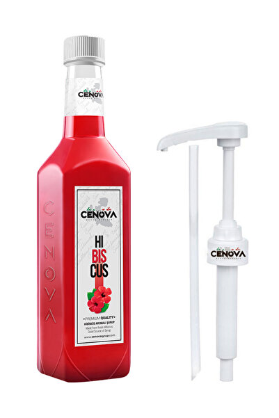 Cenova Hibisküs Kahve-Kokteyl Şurubu 1000 ML Gurme Seri - Pompa Dahil