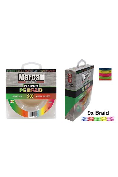 Mercan Platinum X9 Multicolor Thread 300m Pe Braid - Spool Line