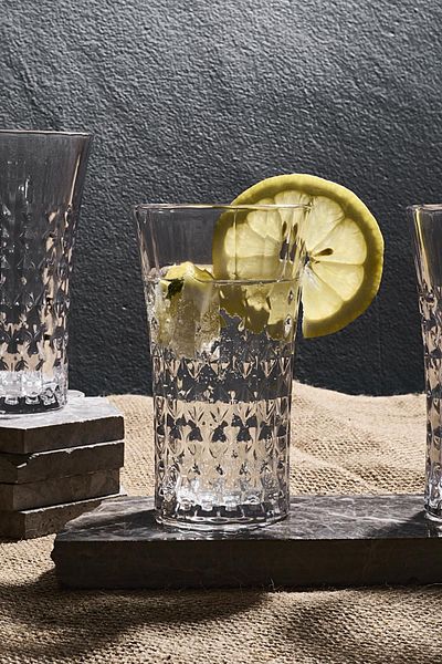 Perotti Arturo Tall Set of 4 230ml Crystal Glass Cups